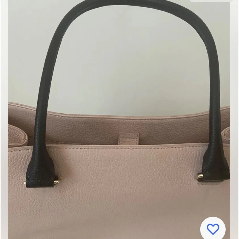NEW KATE SPADE NEW YORK LEATHER LARGE TOTE BOW SHOULDER BAG  PINK